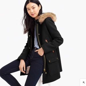 J. Crew Petite Chateau Wool Parka